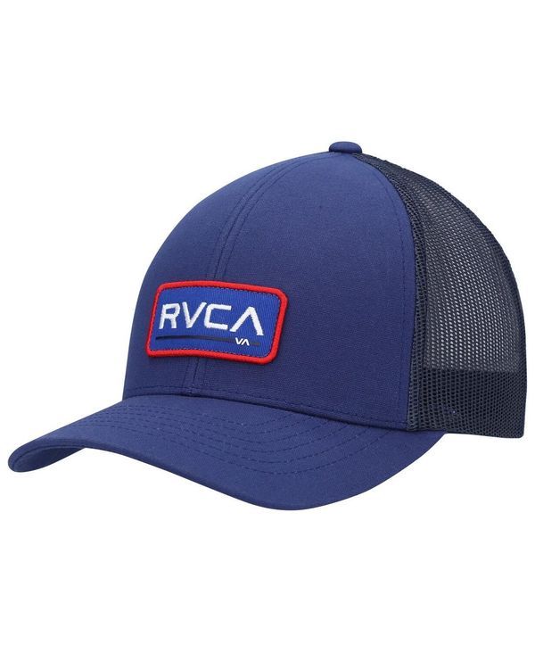 ルーカ メンズ アクセサリー 帽子 ロゴ RVCA Mens Navy Logo Ticket Trucker III Snapback Hat Navy ネイビー