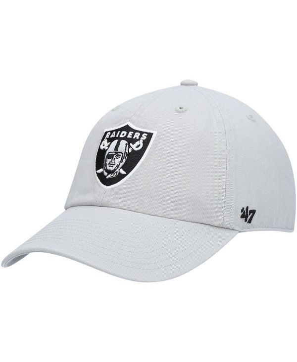47 ブランド メンズ アクセサリー 帽子 47 Brand Mens Gray Las Vegas Raiders Secondary Clean Up Adjustable Hat Gray グレー