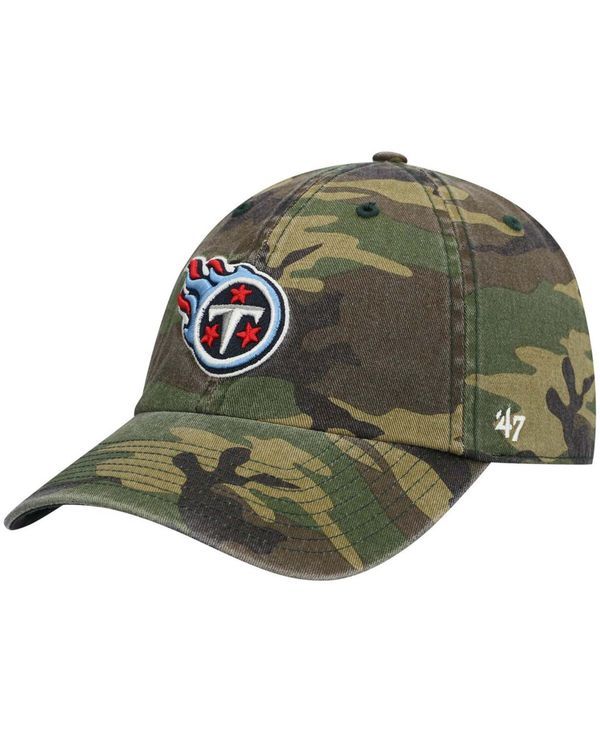 47 ブランド メンズ アクセサリー 帽子 47 Brand Mens Camo Tennessee Titans Woodland Clean Up Adjustable Hat Camo