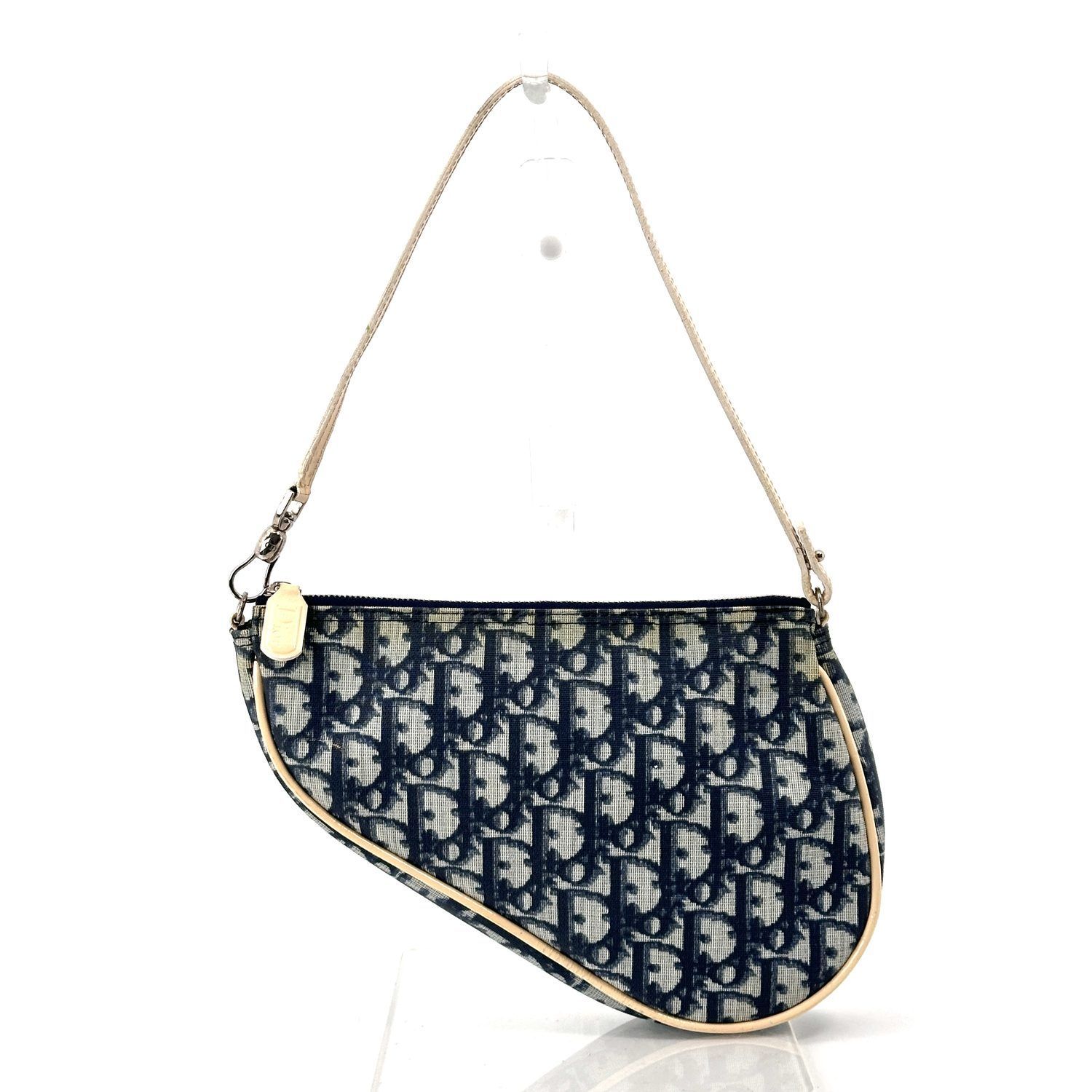 Dior トロッター ミニサドルバッグ ネイビー CR0091
