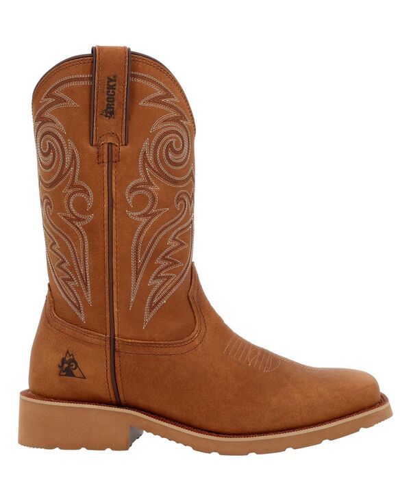 ロッキー メンズ シューズ ブーツ・レインブーツ クレープ ROCKY Mens MonoCrepe 12 Western Boot Cognac
