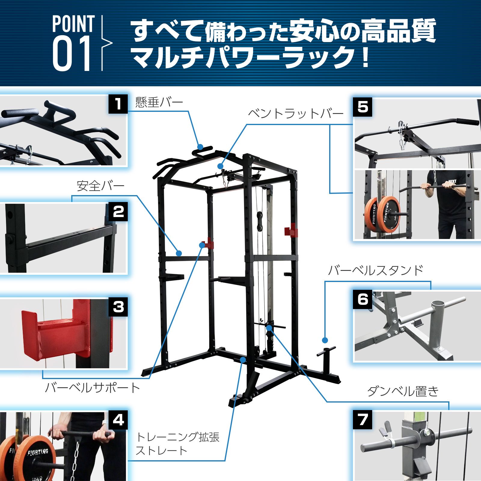 新品・未使用】 新パワーラック TOP FILM パワーラック ハーフラック 