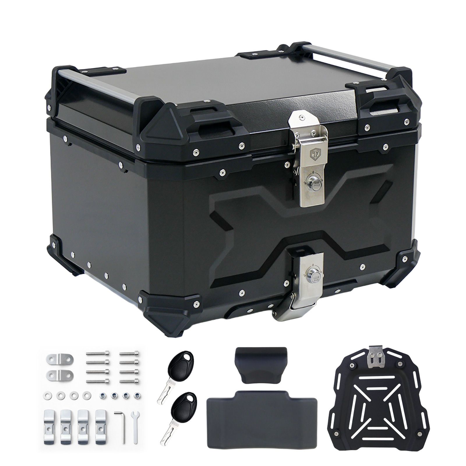 新品・未使用】 リアボックス ガンメタリック 55L ONE STEP リア 