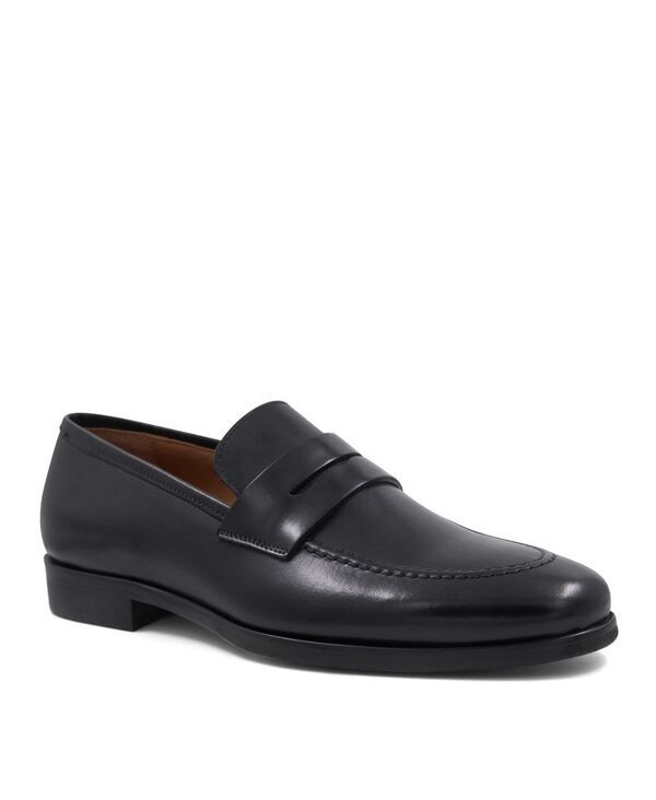 ブルーノマグリ メンズ シューズ スリッポン・ローファー Bruno Magli Mens Preston Slip On Penny Loafers Black ブラック