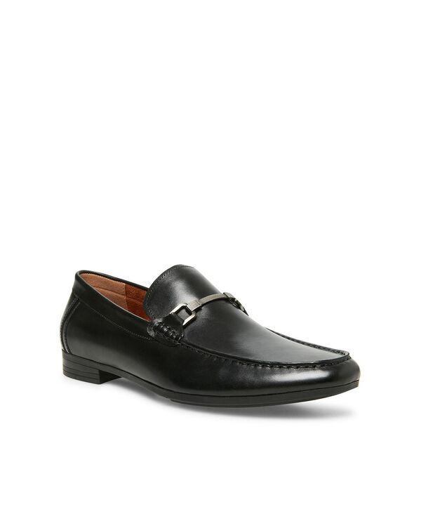 スティーブ マデン メンズ シューズ スリッポン・ローファー レザー Steve Madden Mens Privacy Leather Bit Loafers Black leather ブラック