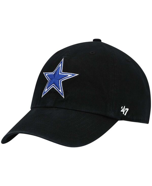 47 ブランド メンズ アクセサリー 帽子 47 Brand Mens Black Dallas Cowboys Primary Clean Up Adjustable Hat Black ブラック