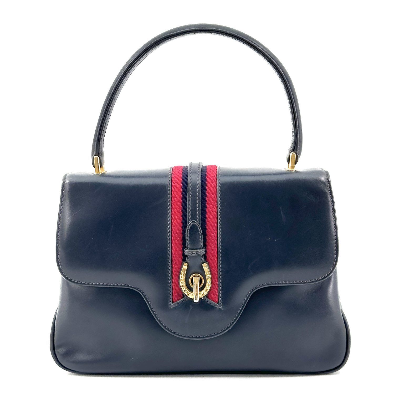 OLD GUCCI オールドグッチ ウェブ ホースビット ハンドバッグ 49,200円