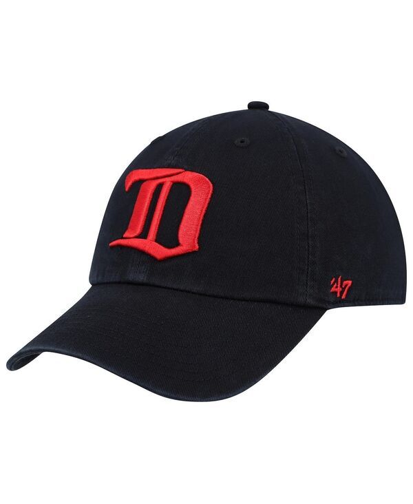 47 ブランド メンズ アクセサリー 帽子 47 Brand Mens Black Detroit Red Wings Clean Up Adjustable Hat Black ブラック