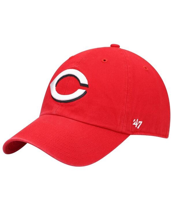 47 ブランド メンズ アクセサリー 帽子 47 Brand Mens Red Cincinnati Reds Home Clean Up Adjustable Hat Red レッド