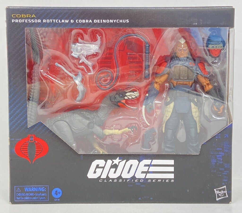 HASBRO 196 / CLASSIFIED PROFESSOR ROTTCLAW & COBRA DEINONYCHUS 6インチ
