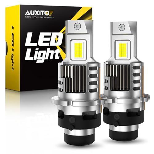 AUXITO D2S LED ヘッドライト 車検対応 ポン付け 爆光 専用 配線なし 車用 ファン付き 18000lm 高輝度 DC12V 6500K 暗区なし 加工不要 キャンセラー内蔵 2年販売者保証(沖縄・離島の方不可) fa5e08ba