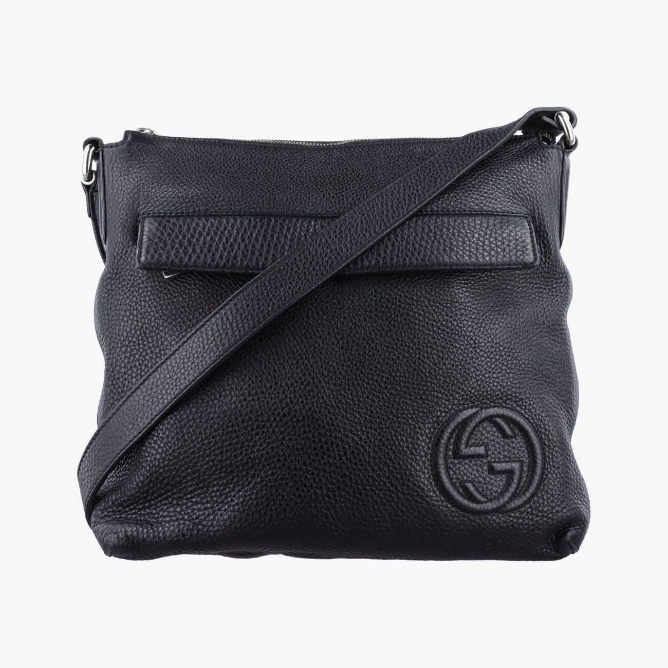 グッチGucciインターロッキングG ソーホー メッセンジャー ブラック レザー 322059 E014137495