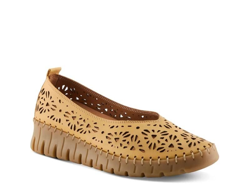 スプリングステップ レディース シューズ スリッポン・ローファー Spring StepCarosa Wedge SlipOn Yellow イエロー