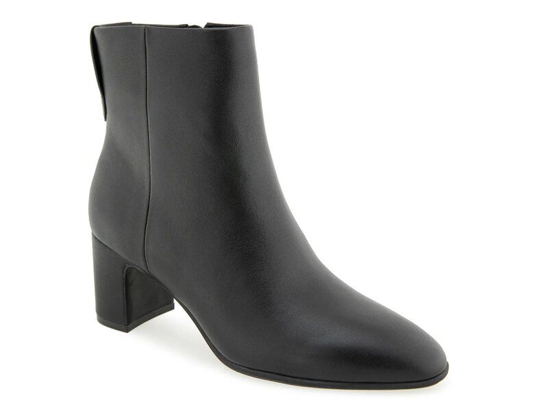 エアロソールズ レディース シューズ ブーツ・レインブーツ Aerosoles Mari Bootie Black Leather ブラック