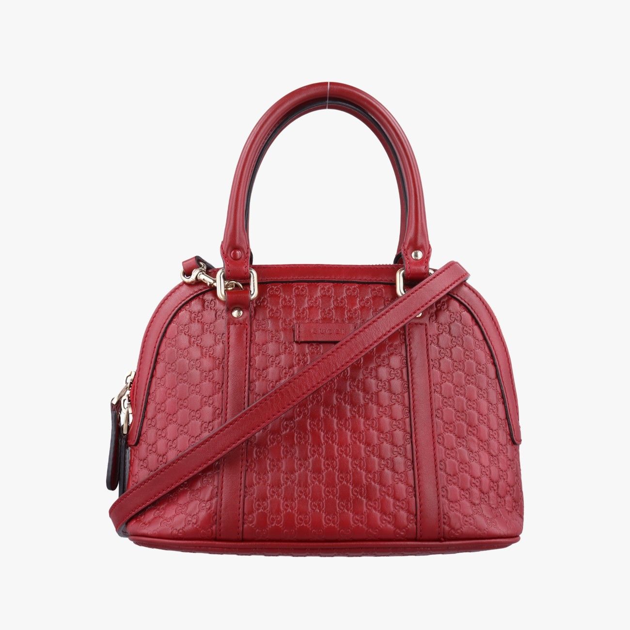 グッチGucciマイクログッチシマ レッド レザー 449654 G023621861