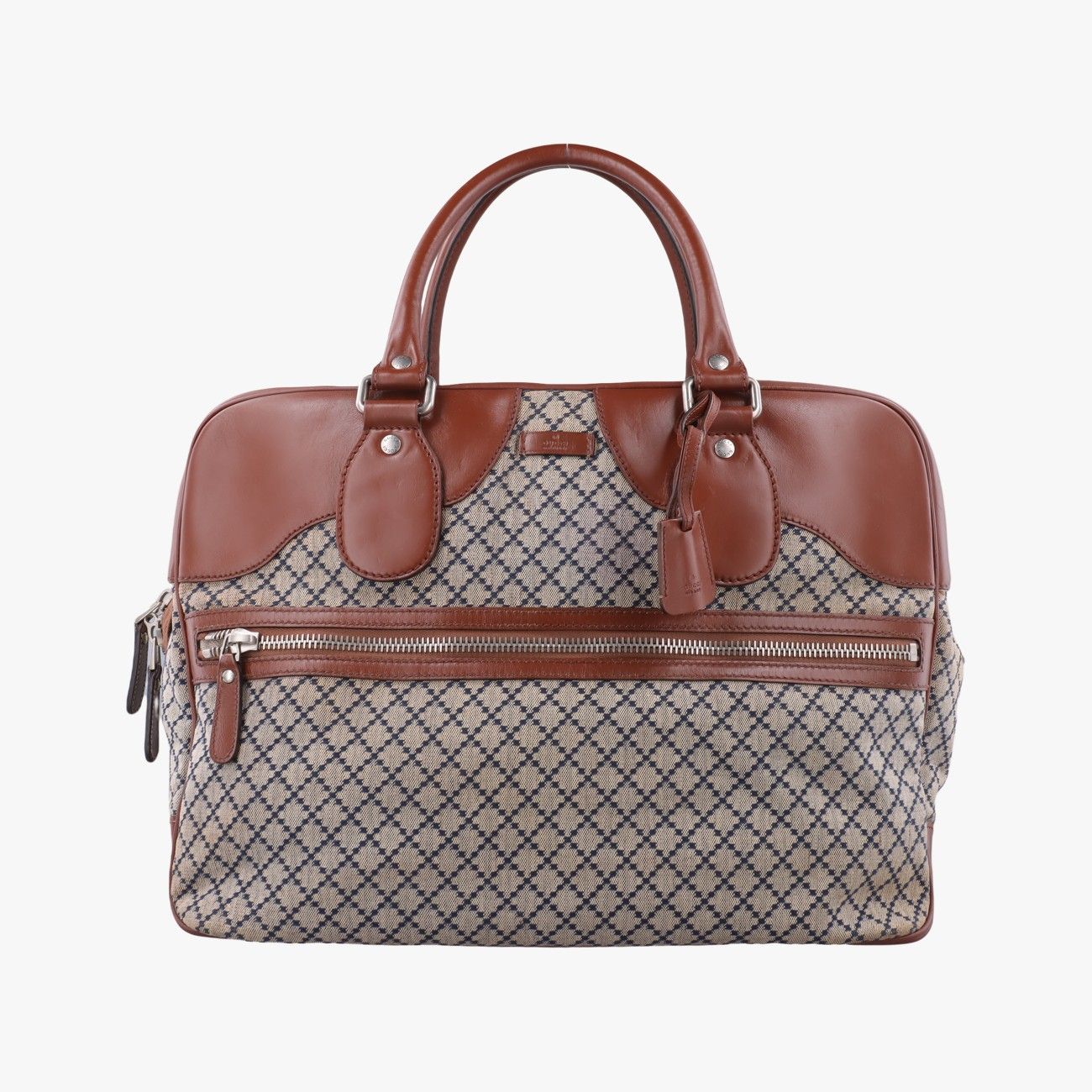 グッチGucciディアマンテ ブラウン x ベージュ キャンバス x レザー 231838 E5835162