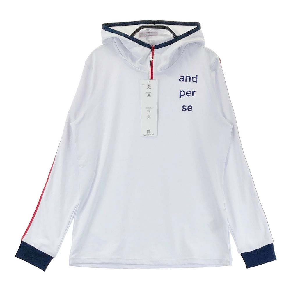 and per se ハーフジップシャツ Mサイズ ゴルフ サイズ：M AND PER SE アンパスィ ハーフジップ フード付T