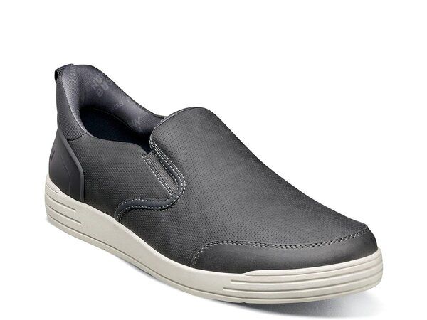 ノンブッシュ メンズ シューズ スリッポン・ローファー スニーカー Nunn Bush KORE City Walk EZ HandsFree SlipOn Sneaker Mens Grey グレー