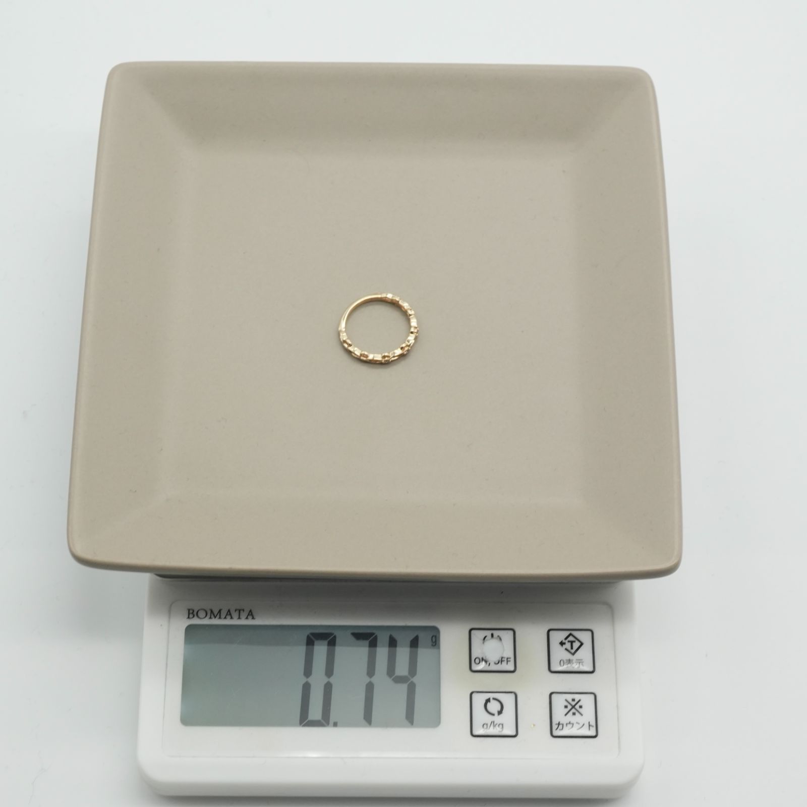美品 アガット K10 レース 透かし リング ダイヤモンド/26-0017 - メルカリ