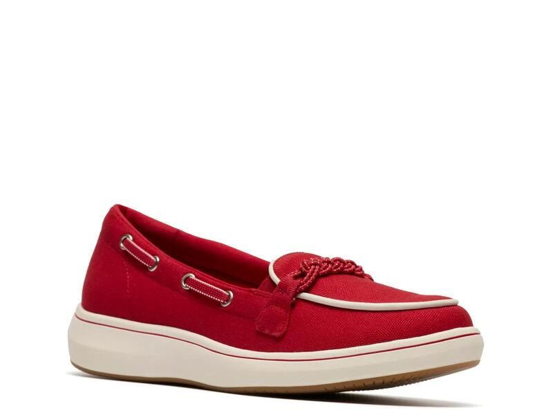 クラークス レディース シューズ Clarks Cloudsteppers BreezeSky Bay Boat Shoe Red レッド 15,960円