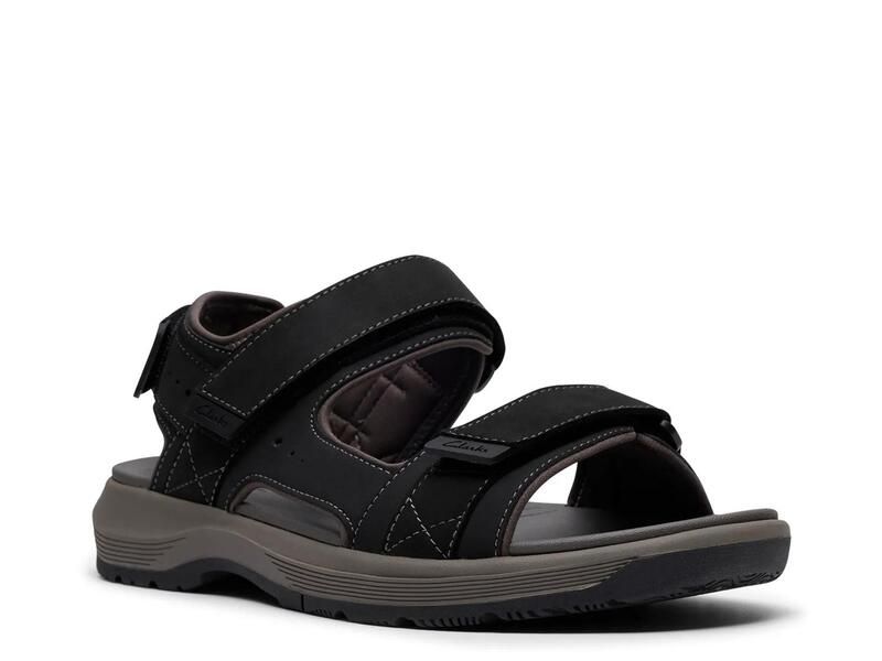 クラークス メンズ シューズ サンダル Clarks Guideview Trek Sandal Black ブラック
