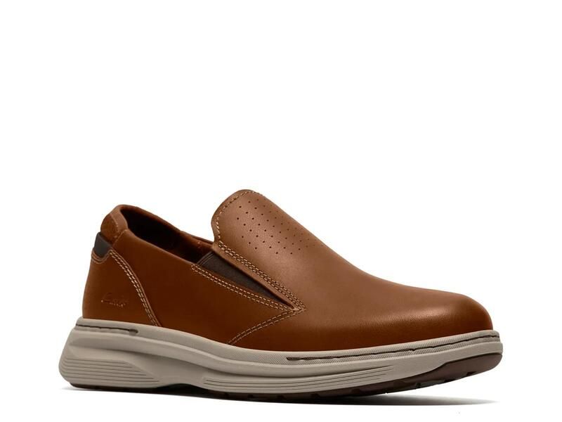 クラークス メンズ シューズ スリッポン・ローファー Clarks Craftwell Free SlipOn Tan Leather タン