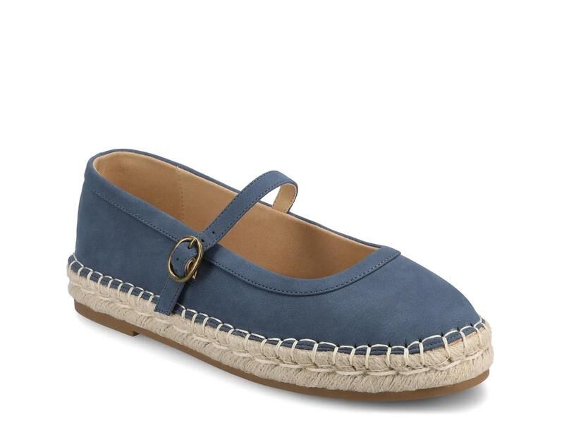 ジャーニー レディース シューズ パンプス Journee Kenziespadrille Flat Denim Blue デニム