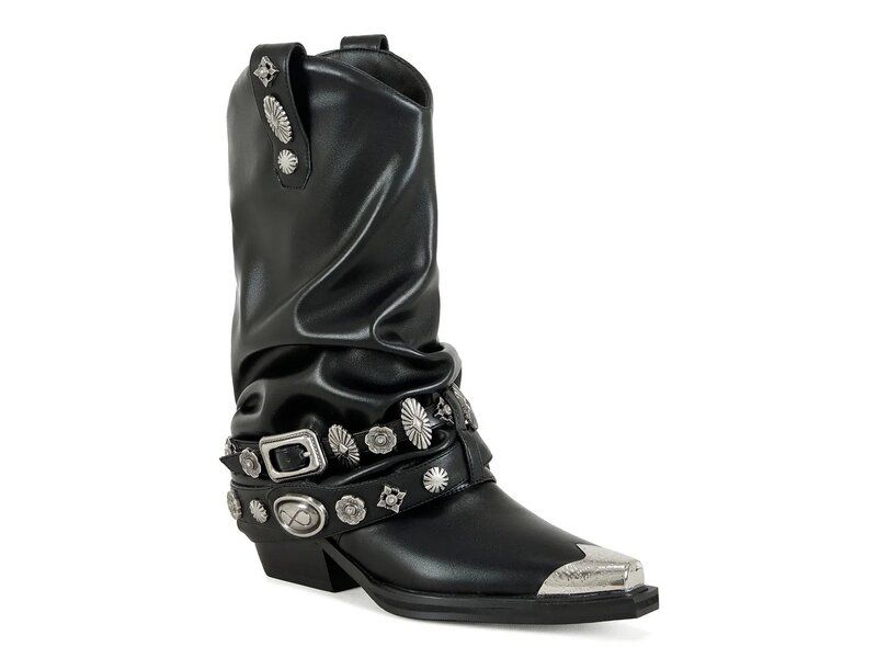 アザレア ワン レディース シューズ ブーツ・レインブーツ Azalea Wang Ashraf Western Bootie Black ブラック