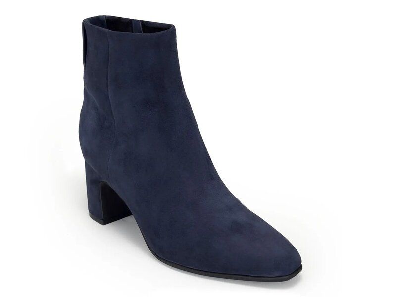 エアロソールズ レディース シューズ ブーツ・レインブーツ Aerosoles Mari Bootie Navy Suede ネイビー