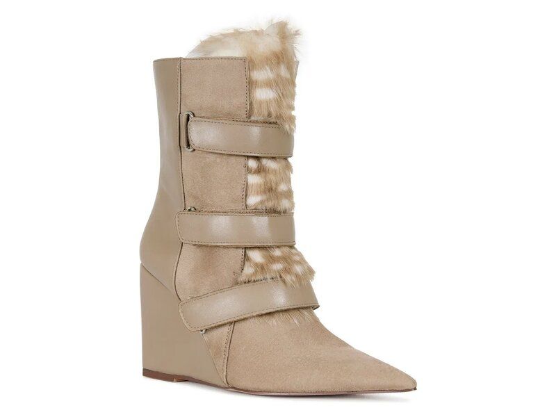 アザレア ワン レディース シューズ ブーツ・レインブーツ Azalea Wang Maranette Wedge Bootie Tan タン 14,288円