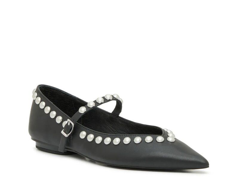 レベッカミンコフ レディース シューズ パンプス Rebecca Minkoff Milan Mary Jane Flat BlackSilver ブラック