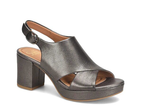 ソフト レディース シューズ サンダル Sofft Liv Sandal Pewter Metallic ピューター