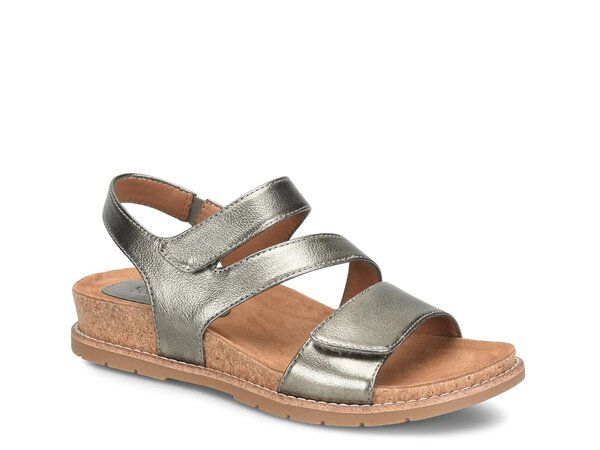 ユーロソフト レディース シューズ サンダル Eurosoft Gibbs Wedge Sandal Pewter ピューター