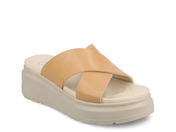 ジャーニー レディース シューズ サンダル Journee Cathie Wedge Sandal Tan タン