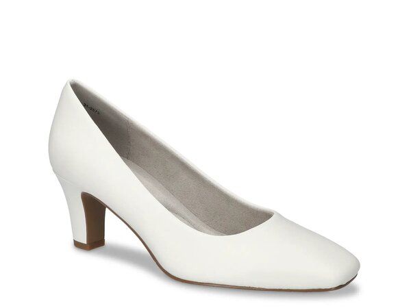 イージーストリート レディース シューズ パンプス Easy Street Poet Pump White ホワイト