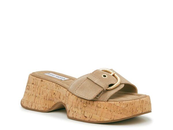 スティーブ マデン レディース シューズ サンダル プラットフォーム Steve Madden Gaia Platform Sandal Taupe トープ