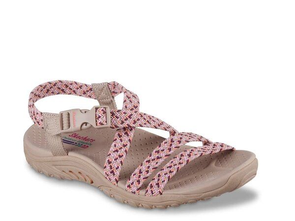 スケッチャーズ レディース シューズ サンダル Skechers Reggae Adore You Sandal Taupe トープ