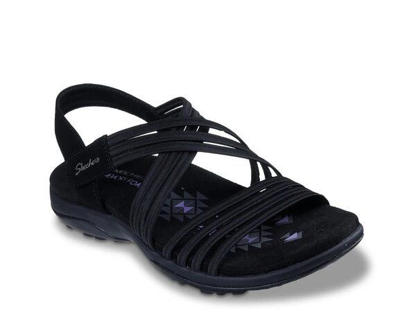 スケッチャーズ レディース シューズ サンダル Skechers Reggae Slim Sunnyside 20 Sandal Black ブラック