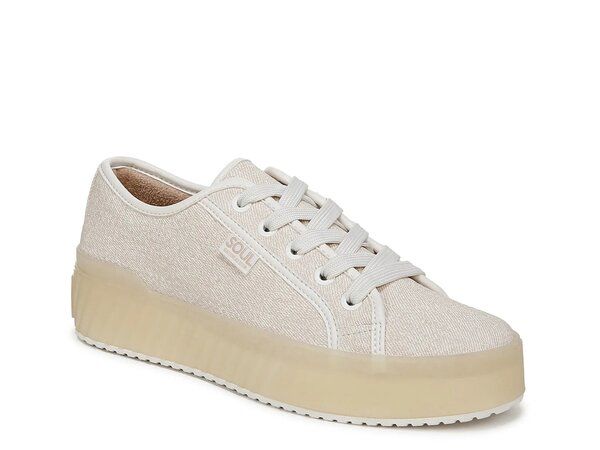 ソウルニュトライザー レディース シューズ スニーカー プラットフォーム SOUL Naturalizer Iliana Platform Sneaker Womens Beige Fabric ベージュ