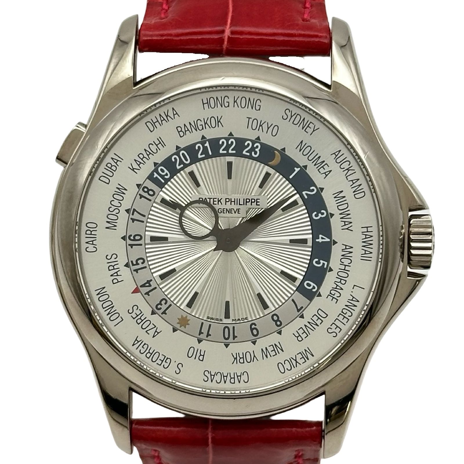 パテック・フィリップ PATEK PHILIPPE コンプリケーション ワールドタイム 5130G-001 シルバー ホワイトゴールド 自動巻き メンズ 腕時計