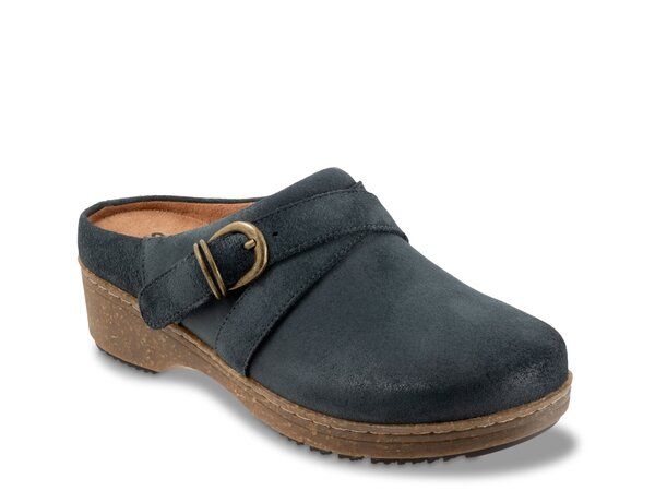 ソフトウォーク レディース シューズ サンダル Softwalk Asmara Clog Navy Suede ネイビー