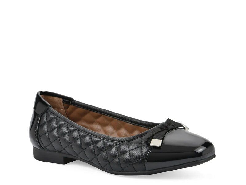 ホワイトマウンテン レディース シューズ パンプス White Mountain Bocah Ballet Flat Black Patent ブラック