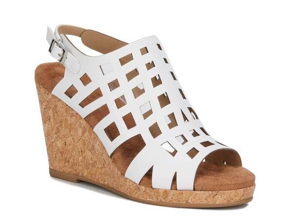 ロスハンマーソン レディース シューズ サンダル Ros Hommerson Kennedy Wedge Sandal White ホワイト