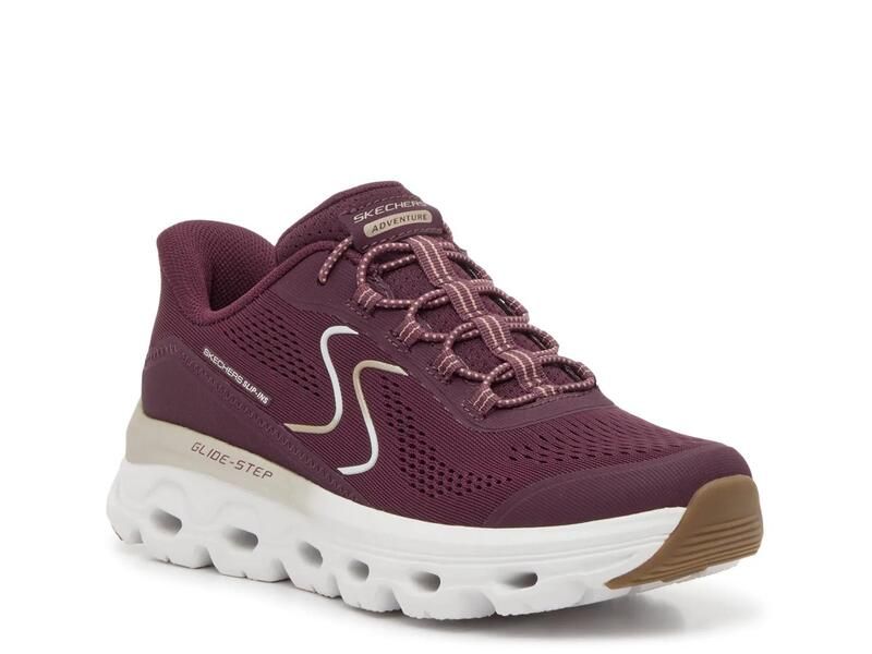 スケッチャーズ レディース シューズ スニーカー Skechers Hands Free SlipIns Glide Step Sole Sneaker Womens Burgundy バーガンディ