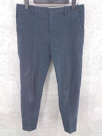 ◇ BALLSEY ボールジー TOMORROWLAND 総柄 テーパード パンツ 36 ネイビー ブラック * 1002798814523 【中古】 【1002798814523】