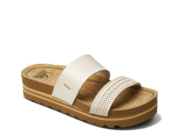 リーフ レディース シューズ サンダル Reef Cushion Vista Hi Wedge Sandal Vintage White ホワイト