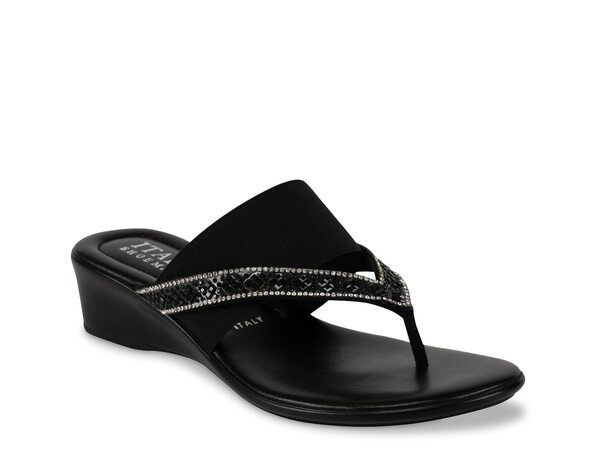 イタリアンシューメーカー レディース シューズ サンダル Italian Shoemakers Deleiza Wedge Sandal Black ブラック 13,884円