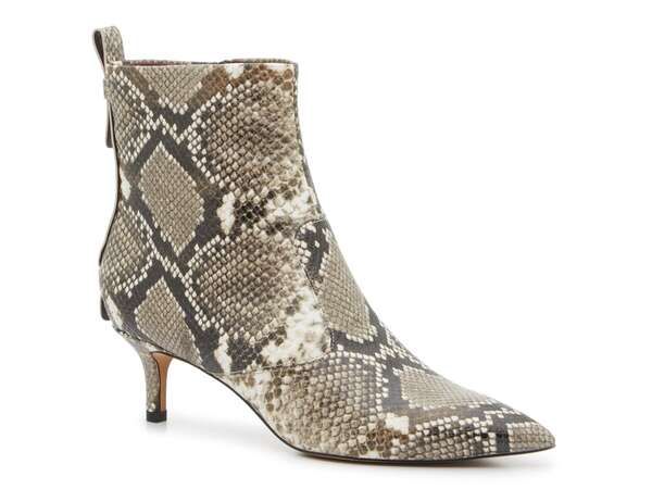 フランコサルト レディース シューズ ブーツ・レインブーツ Franco Sarto Kura Bootie GreyBeige Snake Print グレー