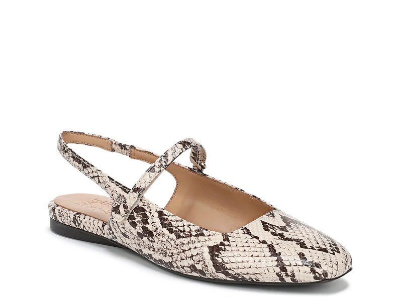 ナチュライザー レディース シューズ パンプス Naturalizer Connie Flat Beige Snake Print Leather ベージュ