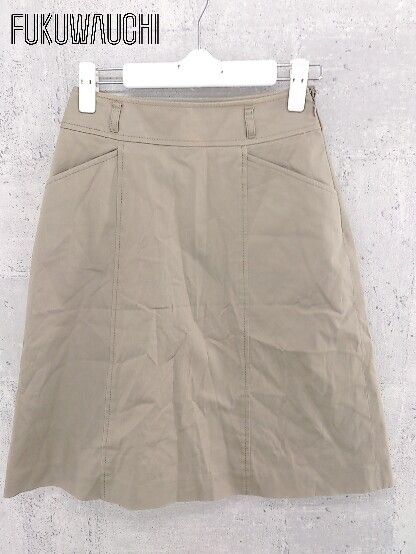 ◇ MICHAEL KORS マイケルコース 膝丈 台形 スカート 4 ベージュ * 1002798798571 【中古】 【1002798798571】